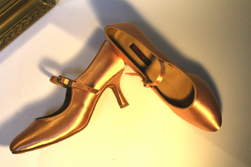 Dance Fox: женские стандарт каблук 5-6-7-8-9 см  [9] (Телес.сатин) р.220-265