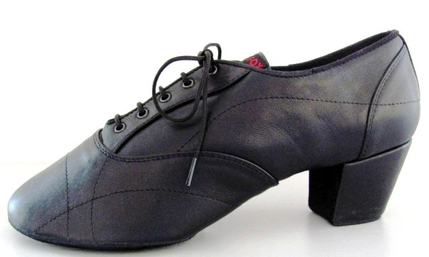 Dance Fox: мужские латина каблук 40ML,50-55CUB  [MLA-003] (Нат.чёрн. Кожа перфо) р.235-315