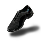 IDS: мужские для практики  каблук 1,5 см  [TEMPO] (Чёрн.сетка/лак) р.3-12