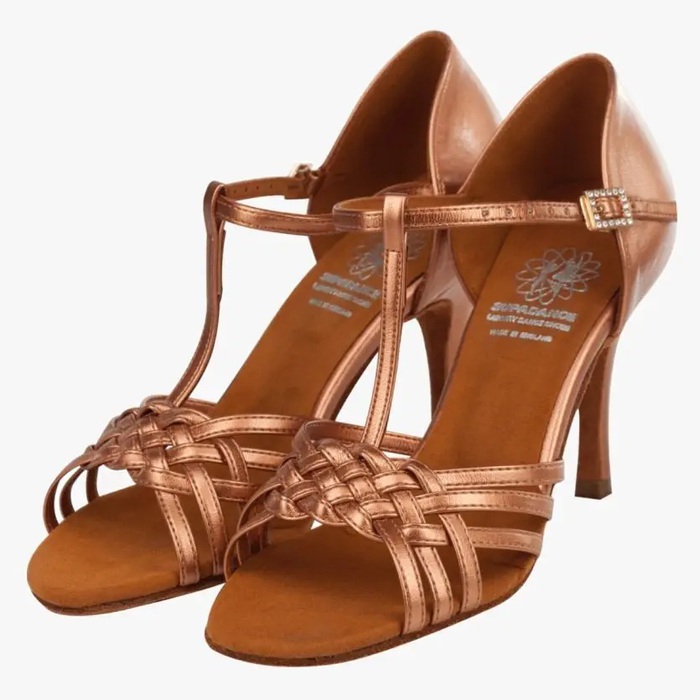 Supadance: женские латина каблук 2 1/2, 3 Стилетто/ SD  [1179] (Dark Tan Coag) р.2-7 вкл.1/2