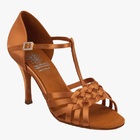 Supadance: женские латина каблук 2 1/2, 3 Стилетто/ SD  [1179] (Тёмн.телес.сатин) р.2-7 вкл.1/2