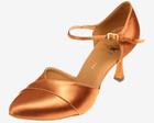 Dance Fox: женские стандарт каблук 7 см  Клёш   [Диега LA] (Сатин кедр)