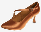 Dance Fox: женские стандарт каблук 7 см  Клёш   [Элен D] (Сатин кедр)
