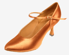 Dance Fox: женские стандарт каблук 7 см  Клёш   [Элен А] (Сатин кедр)