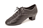 Dance Fox: мужские латина каблук 4-5 см  [MLA-005] (Чёрн.иск.лак.кожа) р.235-280