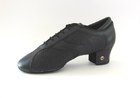 Dance Fox: мужские латина каблук 40ML,50-55CUB  [MLA-005] (нат.чёрн.кожа/перфо) р.235-315