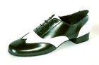 Dance Fox: мужские стандарт каблук 2 см  [MSt-014] (Чёрн.кожа/бел.кожа) р.240-315