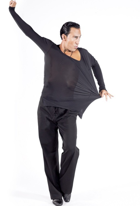 Dream Dance: танцевальная одежда рубашка мужская  [РМ-3146] (стрейч трикотаж) р.50