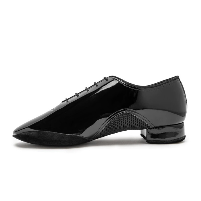 IDS: мужские стандарт каблук 2,5 см  [Romeo] (Чёрн.лак.кожа) р.5 1/2-12 вкл.1/2