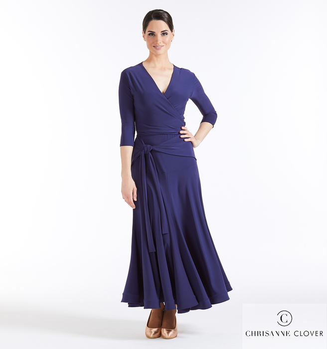 CHRISANNE: женская танцевальная одежда юбка дл стандарта  [CAPTIVE] (Midnight sky) р.XS,S,M,L,XL