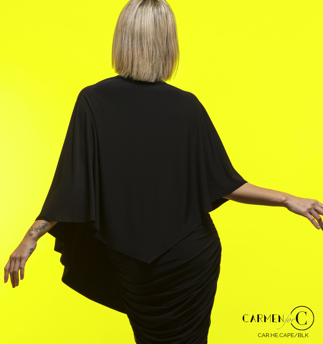 CHRISANNE: женская танцевальная одежда накидка  [HEDY] (Чёрн.) one size