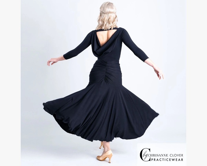 CHRISANNE: женская танцевальная одежда топ  [BELLATRIX] (Чёрный) р.XS,S, M, L, XL