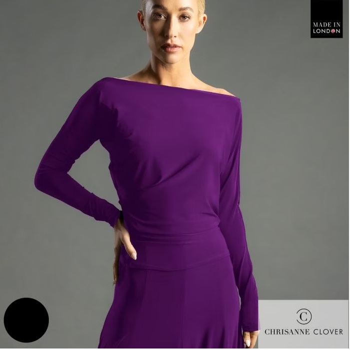 CHRISANNE: женская танцевальная одежда топ  [PENELOPE 25] (Hot Magenta) р.XS, S, M, L, XL