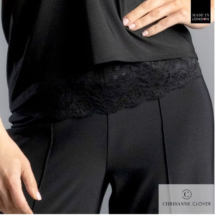 CHRISANNE: женская танцевальная одежда топ  [HARRIET 25] (Чёрн.) р.S,M,L