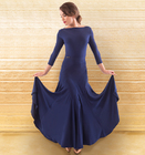 CHRISANNE: женская танцевальная одежда юбка для стандарта  [Apollo] (MIDNIGHT SKY) р.S, M, L