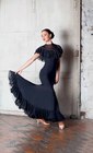 CHRISANNE: женская танцевальная одежда платье для стандарта  [LBD AMBER] (Чёрн.) р.S, M, L