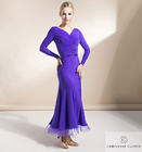 CHRISANNE: женская танцевальная одежда юбка для стандарта  [ALLURE] (Purple Rain) р. S, M, L