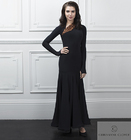 CHRISANNE: женская танцевальная одежда платье для стандарта  [BEAUMONT] (чёрн.+леопард) р. S, M, L