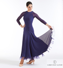 CHRISANNE: женская танцевальная одежда платье для стандарта  [EDEN] (Midnight sky) р. S,M,L,XL