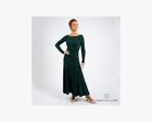CHRISANNE: женская танцевальная одежда платье для стандарта  [NOEMI] (Forest Green) р.XS,S, M, L, XL