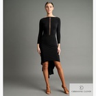 CHRISANNE: женская танцевальная одежда платье для латины  [KIRA] (Чёрный) р.XS,S, M, L