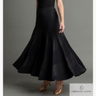 CHRISANNE: женская танцевальная одежда юбка для стандарта  [LUNA] (Чёрная) р.XS,S, M, L