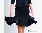 CHRISANNE: женская танцевальная одежда юбка для латины  [NEPTUNE] (Чёрная) р.XS,S, M, L, XL
