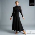 CHRISANNE: женская танцевальная платье для стандарта  [MEREDITH] (Чёрн.) р.XS,S,M,L,XL