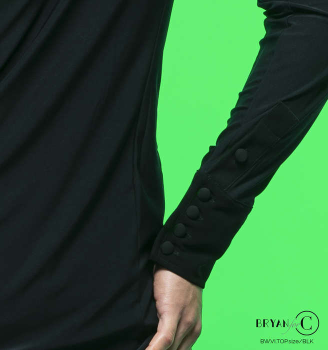 CHRISANNE: мужская танцевальная одежда рубашка  [VINCENT SHIRT] (черная) р. S, M, L