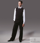 CHRISANNE: мужская танцевальная одежда жилет  [V NECK] (Черн.) р. S,M, L