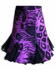 Supadance: женская танцевальная одежда   [Юбка для латины] (Purple Leopard) р.S, M, L