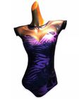 Supadance: женская танцевальная одежда   [Боди] (Purple Leopard) р.S, M, L
